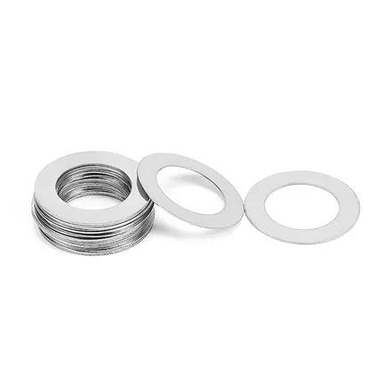 30pcs M16 ultra-thin flat washers gaskets stainless steel washer gasket 18mm-20mm outer diameter 1.2-2mm thickness